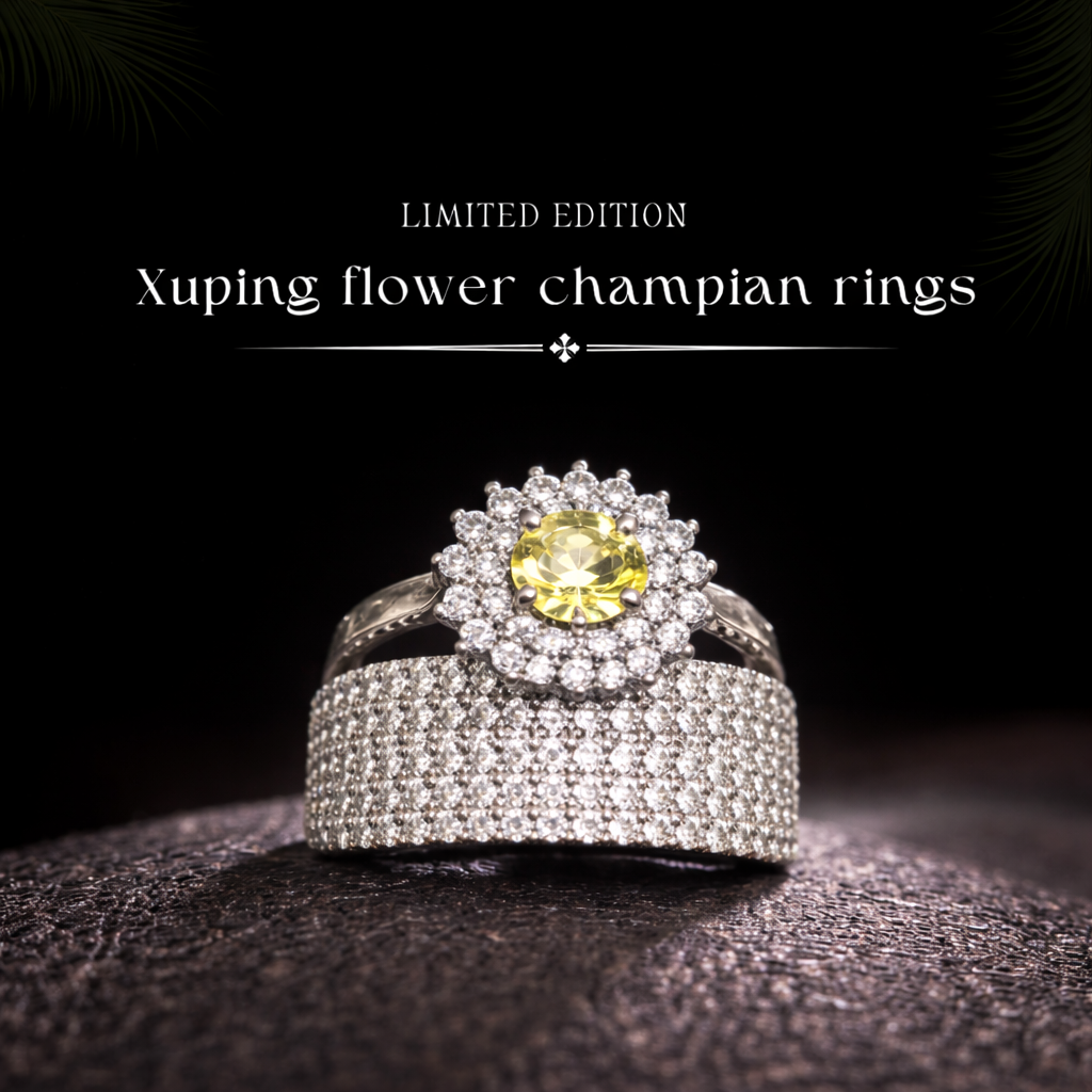 ✨ Xuping flower champian rings ✨