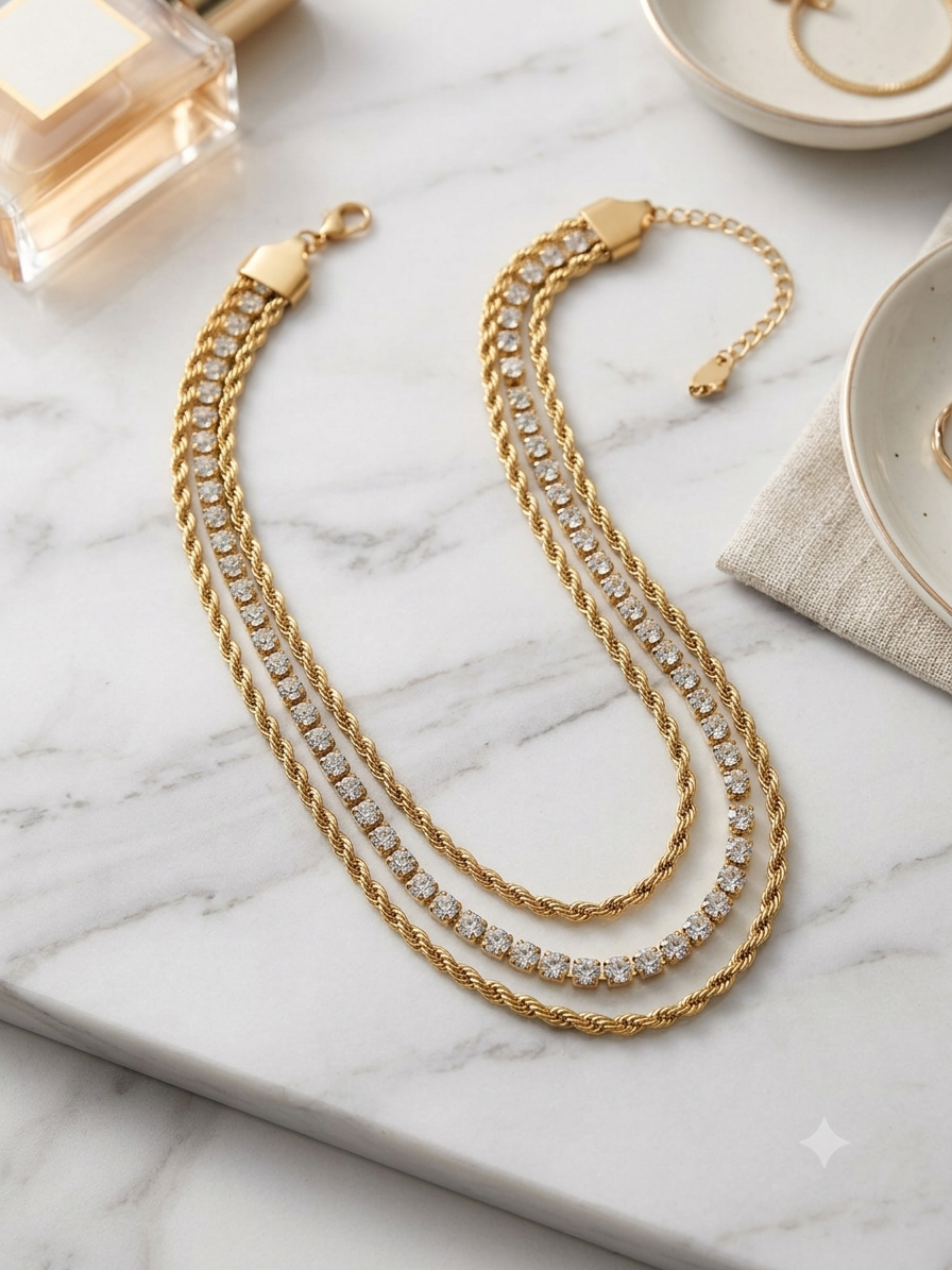 The triple layer luxe bracelet
