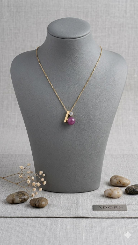 💖 Berry Bar Pendant Necklace